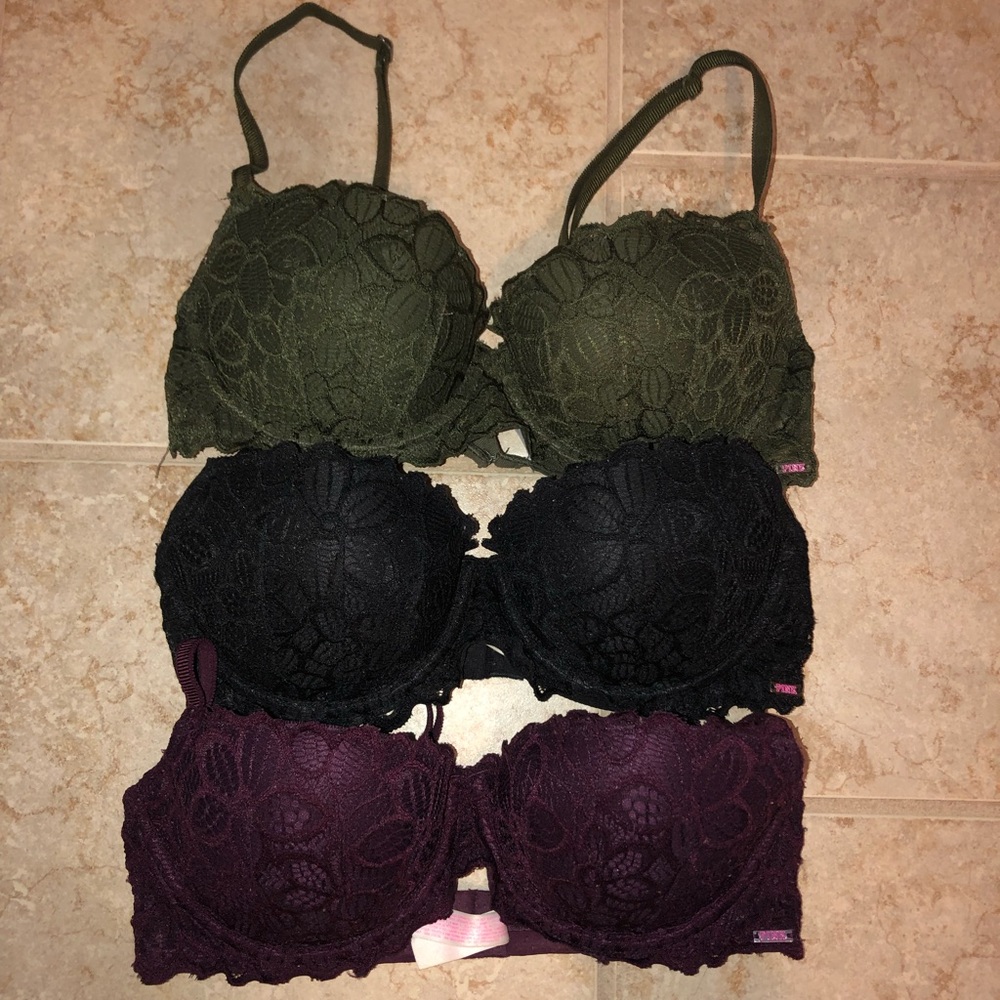 VS PINK Date Push Up bra bundle 32C